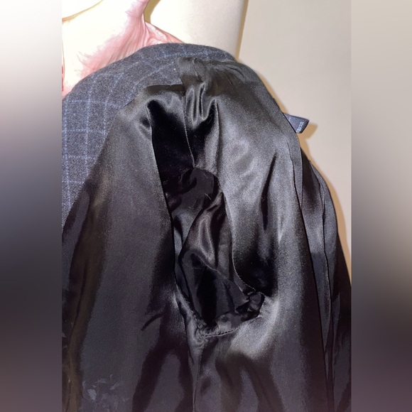 FILIPPA K // Swedish 🇸🇪 brand wool blend grid pattern moto jacket swing coat - Picture 15 of 15